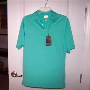 MENS GREG NORMAN GOLF SHIRT SIZE S PLAY DRY GOLF SHIRT SIZE S SEAFOAM $65.00 NEW
